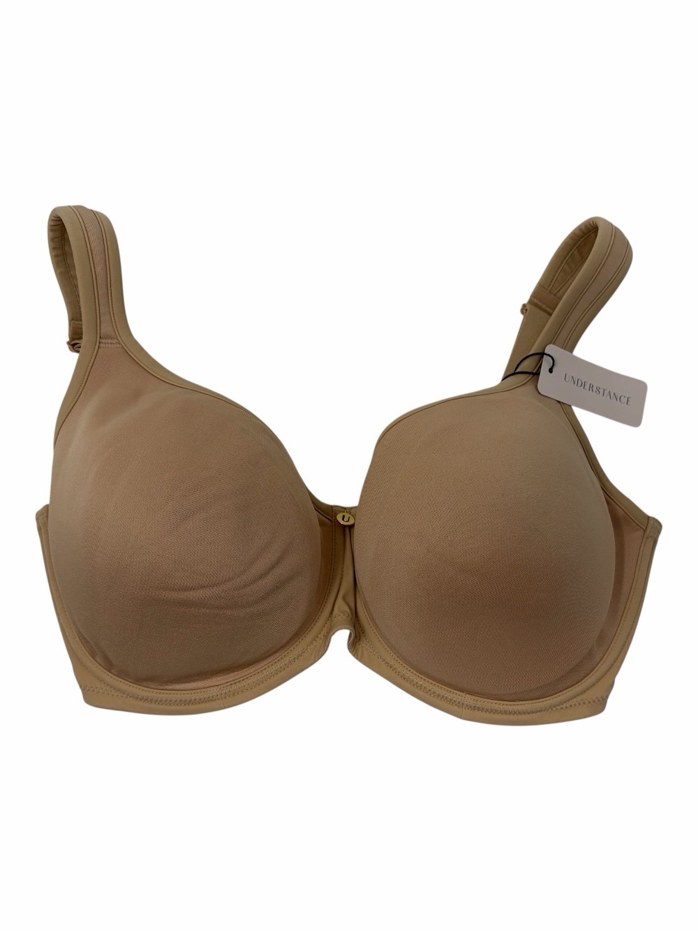 Understance 32G Symmetry Flexwire Bra Lightly Padded Demi Champagne Beige NWT